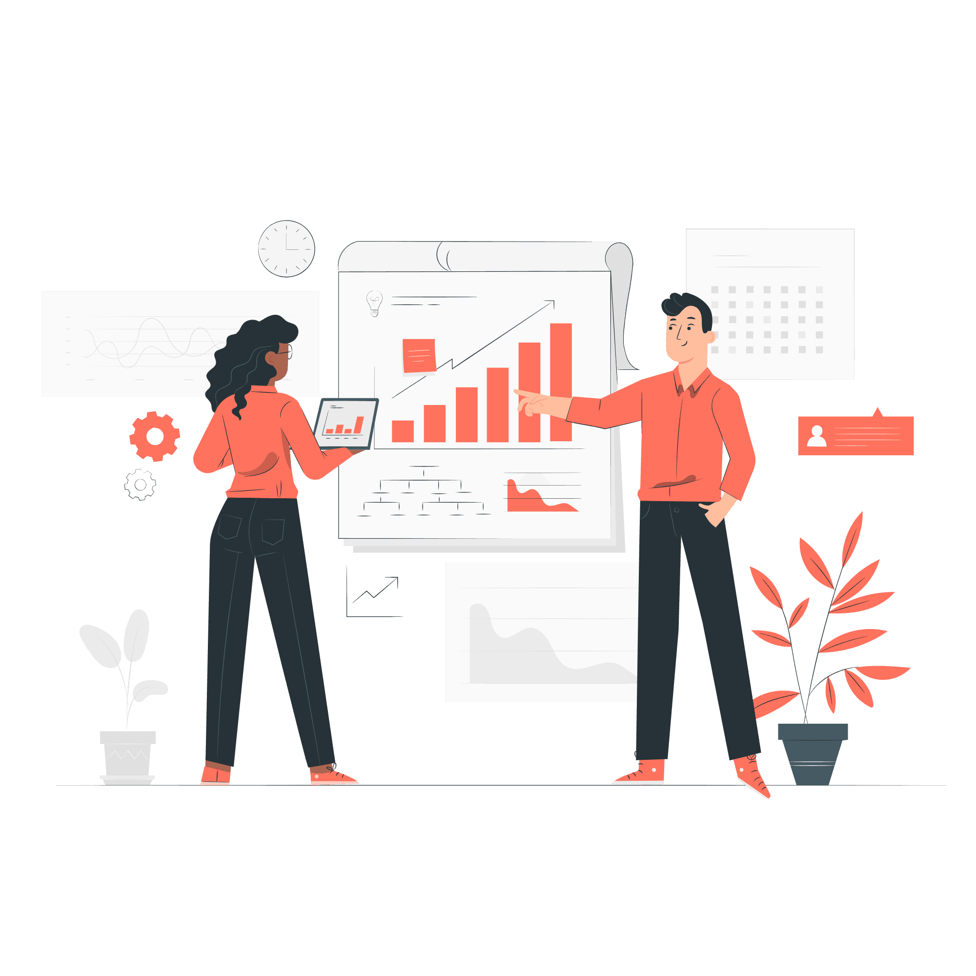 Analytics dashboard mockup
